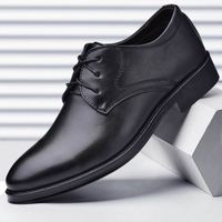 Men's Business Solid Color Round Toe Flats main image 1