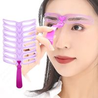 Lady Solid Color Plastic Eyebrow Stencil 1 Set main image 5