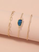 Nihaojewelry Simple Geometric Crystal Cluster Lattice Chain Multi-layer Bracelet Jewelry Wholesale main image 10