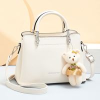 Women's Pu Leather Animal Elegant Ornament Square Zipper Handbag sku image 5