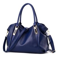 Women's Pu Leather Solid Color Elegant Square Zipper Handbag sku image 3