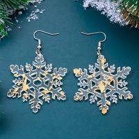 1 Pair Sweet Snowflake Arylic Drop Earrings sku image 2
