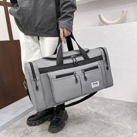 Men's Solid Color Oxford Cloth Zipper Travel Bag main image 6