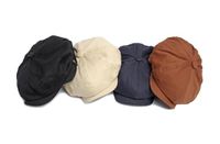 Unisex Basic Simple Style Solid Color Curved Eaves Beret Hat main image 1