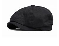 Unisex Basic Simple Style Solid Color Curved Eaves Beret Hat main image 3