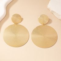 1 Pair Ig Style Exaggerated Round Plating Alloy Gold Plated Ear Studs main image 2