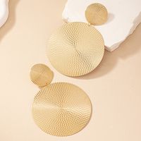 1 Pair Ig Style Exaggerated Round Plating Alloy Gold Plated Ear Studs main image 4