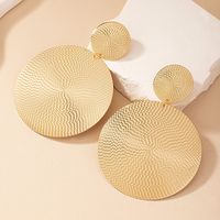 1 Pair Ig Style Exaggerated Round Plating Alloy Gold Plated Ear Studs main image 10