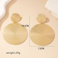 1 Pair Ig Style Exaggerated Round Plating Alloy Gold Plated Ear Studs sku image 2