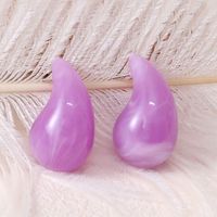 1 Pair Vintage Style Water Droplets Arylic Ear Studs sku image 17