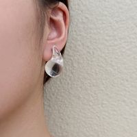 1 Pair Vintage Style Water Droplets Arylic Ear Studs main image 3