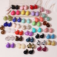 1 Pair Vintage Style Water Droplets Arylic Ear Studs main image 7