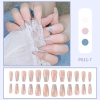 Fashion Heart Shape Plastic Nail Patches 1 Set sku image 25