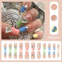 Fashion Heart Shape Plastic Nail Patches 1 Set sku image 37