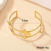 Simple Style Butterfly Metal Hollow Out Women's Bangle main image 5