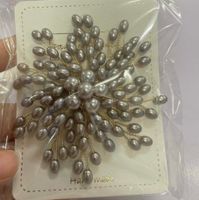 Elegant Simple Style Flower Artificial Crystal Imitation Pearl Alloy Unisex Brooches sku image 3