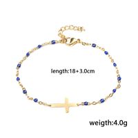 Wholesale Bohemian Cross Stainless Steel Titanium Steel Plating Gold Plated Pendant Necklace sku image 2