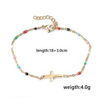 Wholesale Bohemian Cross Stainless Steel Titanium Steel Plating Gold Plated Pendant Necklace sku image 5