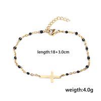 Wholesale Bohemian Cross Stainless Steel Titanium Steel Plating Gold Plated Pendant Necklace sku image 7