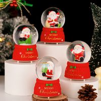 Christmas Christmas Tree Santa Claus Snowman Crystal Glass Christmas Ornaments 1 Piece sku image 9