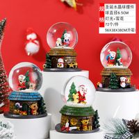 Christmas Christmas Tree Santa Claus Snowman Crystal Glass Christmas Ornaments 1 Piece sku image 61