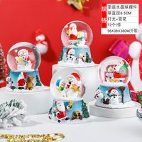 Christmas Christmas Tree Santa Claus Snowman Crystal Glass Christmas Ornaments 1 Piece sku image 62