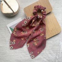 Simple Style Classic Style Color Block Cloth Satin Hair Tie sku image 1