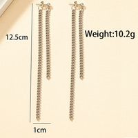 1 Pair Streetwear Cool Style Geometric Alloy White Gold Plated Drop Earrings main image 4
