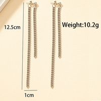 1 Pair Streetwear Cool Style Geometric Alloy White Gold Plated Drop Earrings sku image 1