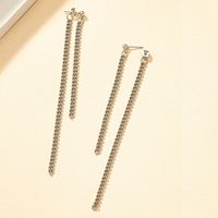 1 Pair Streetwear Cool Style Geometric Alloy White Gold Plated Drop Earrings main image 1