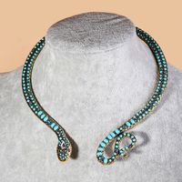 Vintage Style Funny Snake Alloy Unisex Choker main image 5