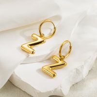Ig Style Casual Classic Style Letter Stainless Steel Solid Color 18k Gold Plated Pendant Necklace sku image 16