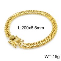 Simple Style Classic Style Solid Color Titanium Steel Chain Necklace sku image 12