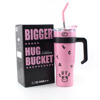 Glam Letter Stainless Steel Thermos Cup sku image 2