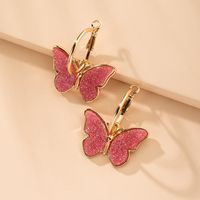 Los Pendientes De La Mariposa De Las Mujeres Simples De La Moda Coreana Venden Al Por Mayor Nihaojewelry sku image 5