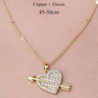 201 Stainless Steel Zircon Simple Style Polishing Plating Inlay Tree Heart Shape Butterfly Zircon Pendant Necklace main image 5