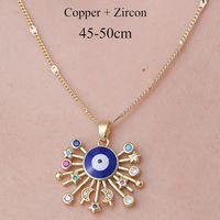 Acier Inoxydable 201 Zircon Style Simple Polissage Placage Incruster Arbre Forme De Cœur Papillon Zircon Pendentif sku image 4