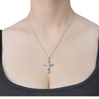 Style Simple L'oeil Du Diable Star Fleur Le Cuivre Placage Incruster Zircon Pendentif main image 2