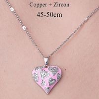 201 Stainless Steel Zircon Simple Style Polishing Plating Inlay Cross Heart Shape Crown Zircon Pendant Necklace main image 4
