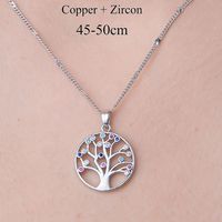 201 Stainless Steel Zircon Simple Style Polishing Plating Inlay Cross Heart Shape Crown Zircon Pendant Necklace sku image 2