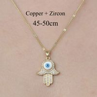 Copper Simple Style Plating Inlay Butterfly Water Droplets Dragonfly Zircon Pendant Necklace sku image 9