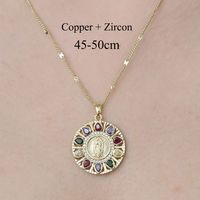 Copper Simple Style Plating Inlay Butterfly Water Droplets Dragonfly Zircon Pendant Necklace sku image 8