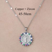 Le Cuivre Style Simple Placage Incruster Les Gouttelettes D'Eau Serpent Papillon Zircon Pendentif sku image 4