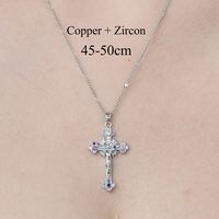 Copper Simple Style Plating Inlay Water Droplets Snake Butterfly Zircon Pendant Necklace sku image 2
