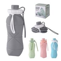 Casual Solid Color Silica Gel Water Bottles 1 Piece main image 2