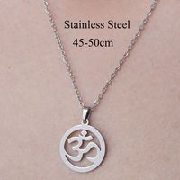 Wholesale Simple Style Devil's Eye Hand Stainless Steel Titanium Steel Polishing Plating Pendant Necklace sku image 4