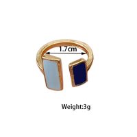 Simple Style Classic Style Color Block Gold Plated Alloy Wholesale Rings sku image 1