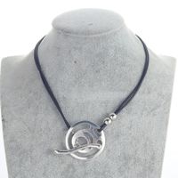 Casual Hawaiian Tropical Heart Shape Twist Alloy Wholesale Pendant Necklace main image 3