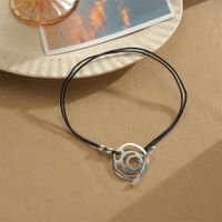 Casual Hawaiian Tropical Heart Shape Twist Alloy Wholesale Pendant Necklace sku image 1