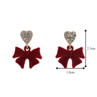 1 Pair Elegant Lady Bow Knot Alloy Drop Earrings main image 9